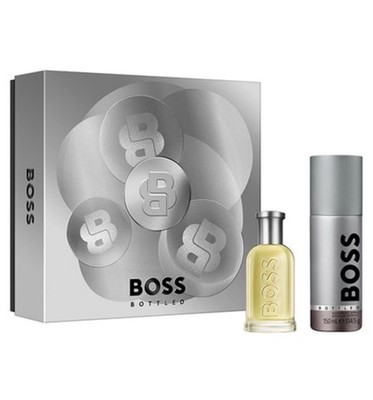 Hugo Boss Bottled EDT 50ml + Deo Spray 150ml Herren Set - Brandneu Weihnachten