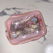 Hello Kitty Little Twin Stars Vinyl Pouch 2011 Kiki Lala 9x13x4cm