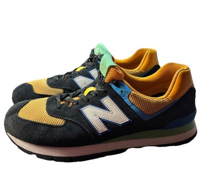 GENUINE NEW BALANCE CT 574 SIZE 11 BLACK Orange BLUE CLASSIC COURT SNEAKER SHOE