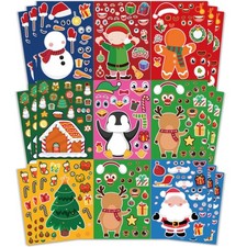 Christmas Stickers - Stocking Stuffers for Kids - DIY Christmas Crafts for Kids