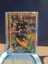 Topps 2025-26 Chrome Football Jaylen Warren Rave Refractor #253