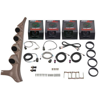 #ad MaxTow Boost EGT Trans Temp Fuel PSI Gauges Tan Pod for 92 97 Ford Powerstroke $519.99