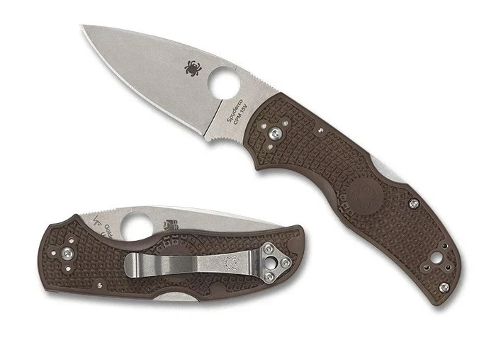 Navaja de Bolsillo Plegable Spyderco Native 5 Marrón Ligera CPM15V Sprint Run 2.95" Foto 3 de 4