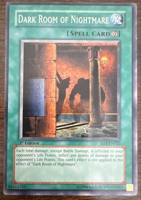 Dark Room of Nightmare SD3-EN022 Structure Deck: Blaze of Destruction 1st...