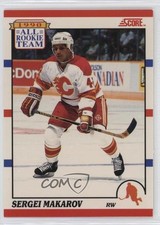 1990-91 Score All Rookie Team Bilingual Sergei Makarov #329 HOF 14s2