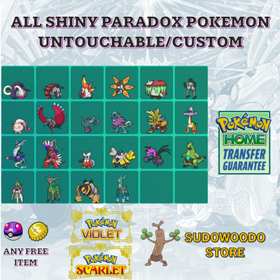 POKEMON SCARLET/VIOLET ALL SHINY PARADOX CUSTOM/UNTOUCHED