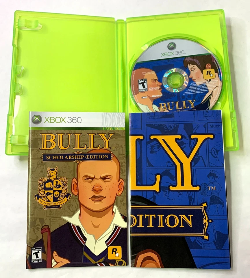 Bully Scholarship Edition (Microsoft Xbox 360, 2008) w/ Poster CIB Game - Image 2 of 4