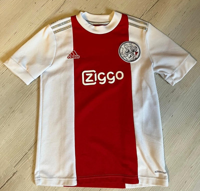 Adidas Ajax Amsterdam Heimtrikot AEROREADY Weiß/Rot Kurzarm Kinder Gr.152