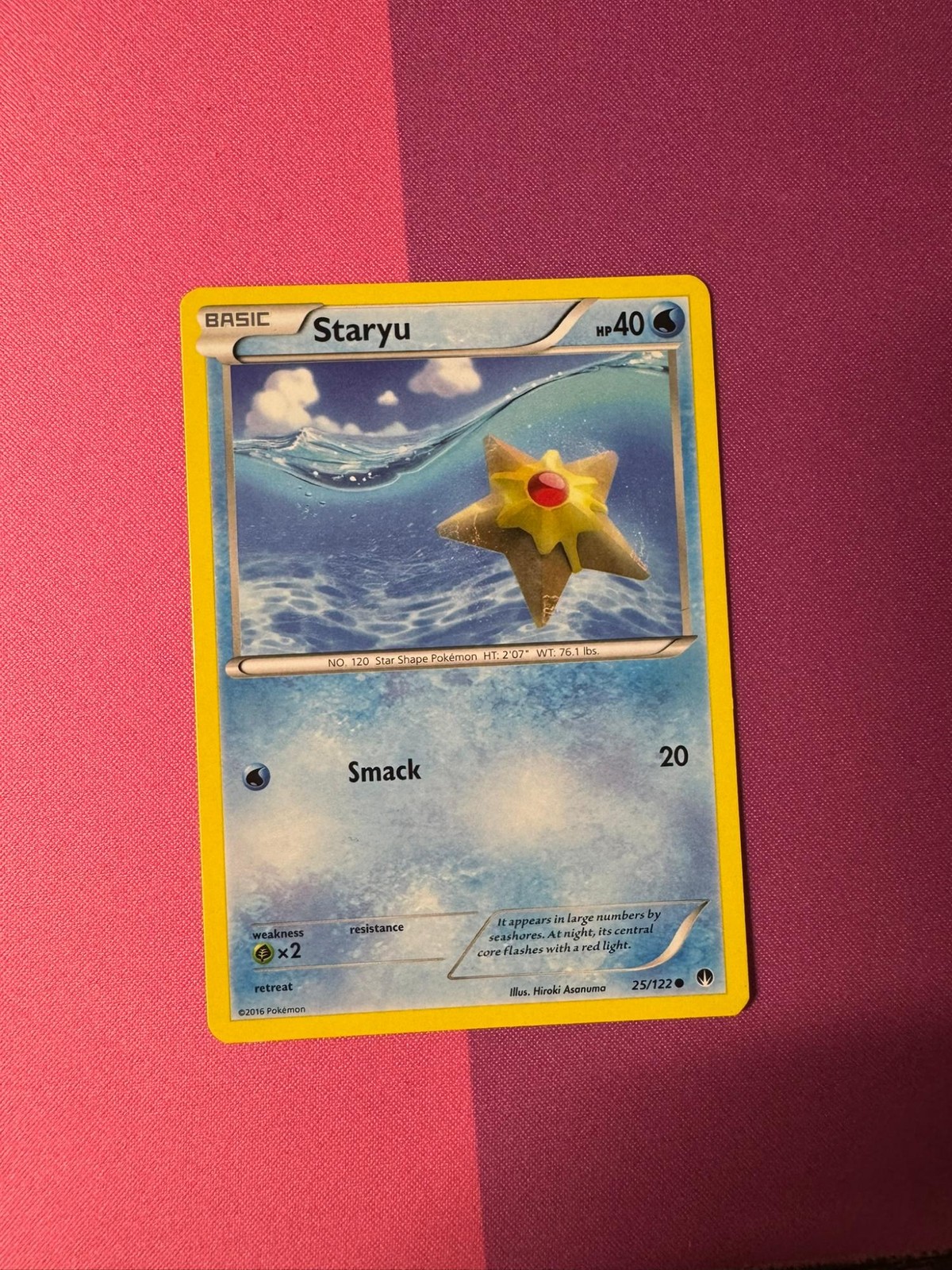 Staryu 25/122 Common BREAKpoint Pokemon Moderately Played