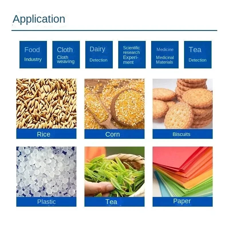 Medidor de humedad halógeno rápido analizador grano té plástico gránulo pantalla táctil 50 g Foto 4 de 4