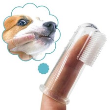 Super Soft Pet Finger Toothbrush Teddy Dog Brush Bad Breath Tartar Teeth Care To