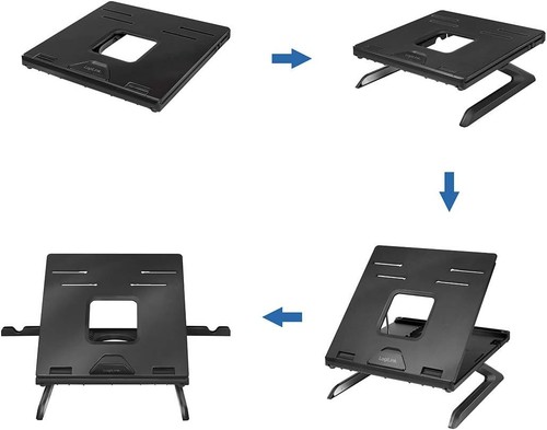 LogiLink AA0133 Support pour ordinateur portable avec supports pour smartphone, convient pour 10-15,6 Inc - Photo 9/10