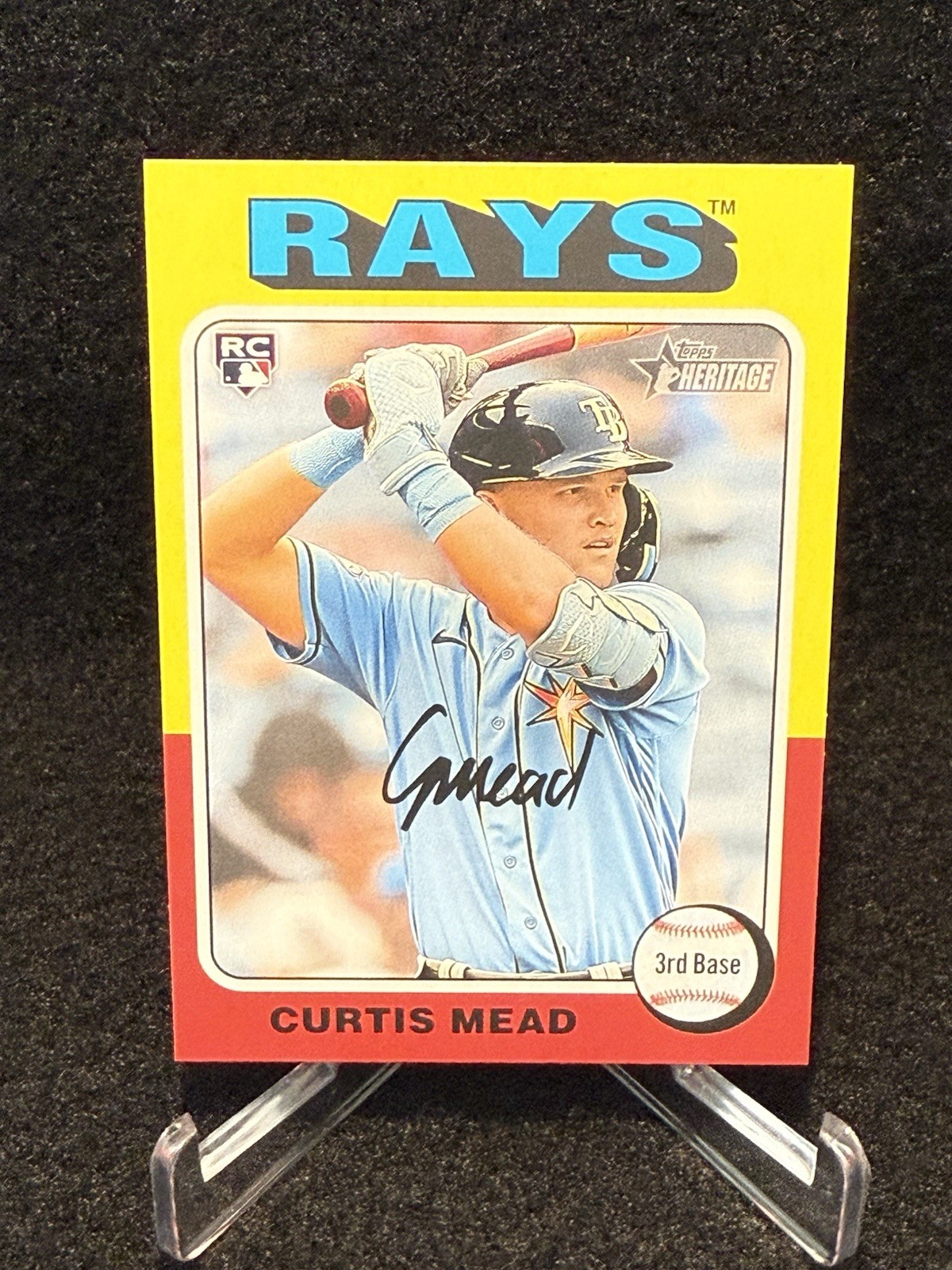 2024 Topps Heritage - Image Variation Curtis Mead #176 (RC)