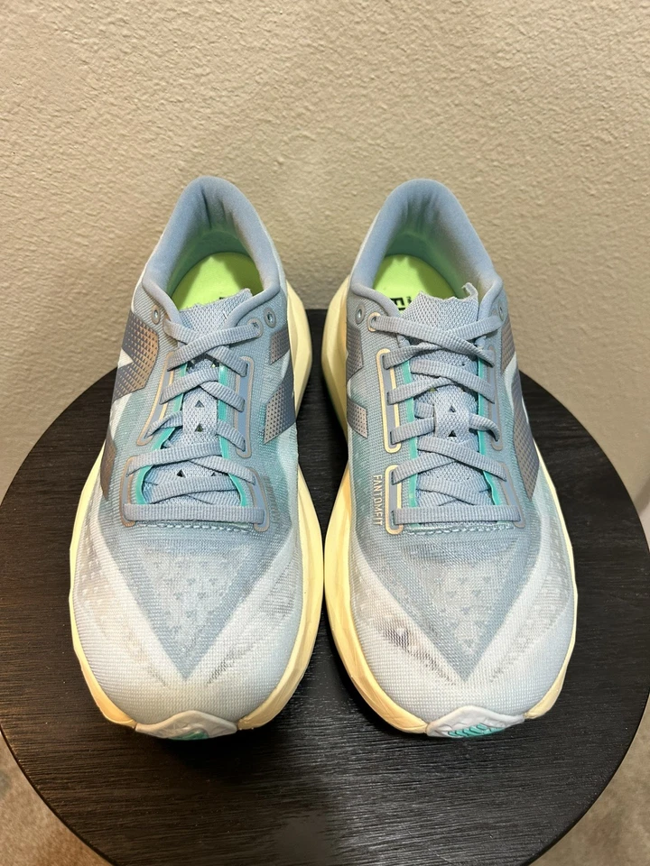 New Balance FuelCell Rebel v4 Womens Size 8 Quarry Heron Blue Running Shoes - Image 3 of 4