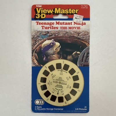 Tyco View-Master 3D Teenage Mutant Ninja Turtles The Movie 3 Reel Pack MPN 4109