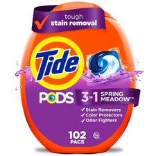 Tide PODS Laundry Detergent Pacs Spring Meadow Scent 102 Count NEW
