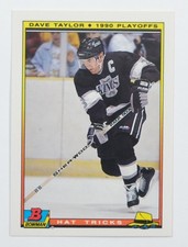 1990-91 Bowman Hockey Hat Trick #22 Of 22 Dave Taylor