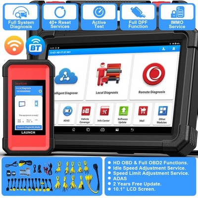 Launch X-431 V+ SmartLink HD Heavy Duty Truck Car Diagnostic OBD Scanner Tool