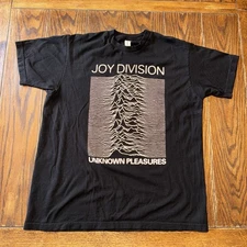 Joy Division Unknown Pleasures Shirt Size Large Black