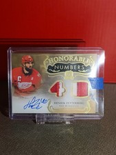 23-24 The Cup Hockey Honorable Numbers Patch Auto HR-HZ Henrik Zetterberg #/40