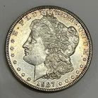 1887-S San Francisco Morgan Silver Dollar About Uncirculated Details Better Date