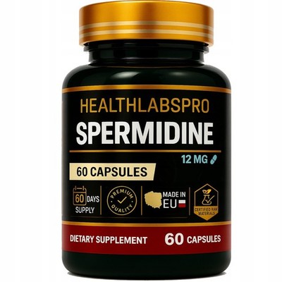 Spermidin 12 mg Gedächtnis, Gehirn, Anti-Aging, Herz, Immunsystem - 60 Kapseln