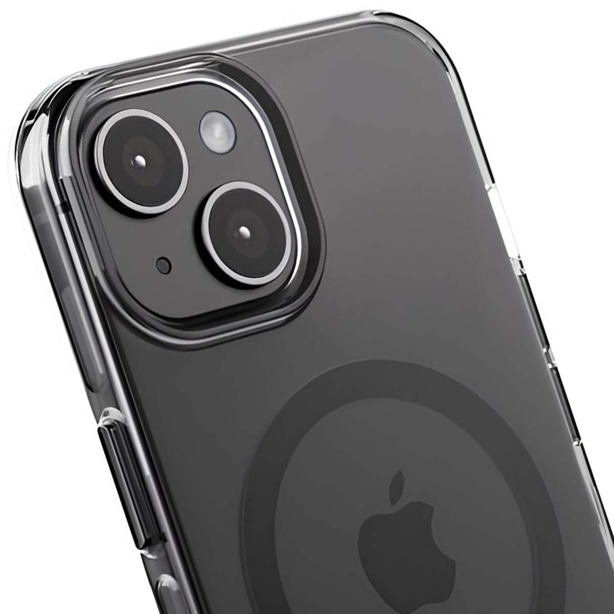 Coque rigide iPhone 15 antichoc Crong de qualité premium transparente