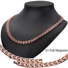 Copper Magnetic Necklace for Women Men 99.9 Solid Pure Copper Necklace