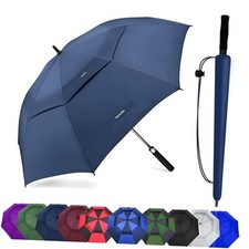 Golf Umbrella Large 54/62/68/72 Inch, Extra Large Oversize 62 Inch Navy Blue