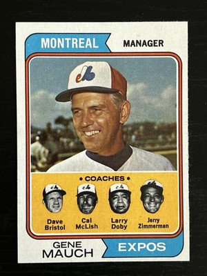 1974 Topps #531 Gene Mauch Montreal Expos NM