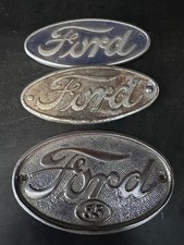 Lot Of 3 Antique Vintage 1934 1938-1939 Ford 85 Hp Hood Badge Emblem Original