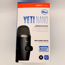 Logitech Blue Yeti Nano Premium USB Microphone Black for Gaming Streaming