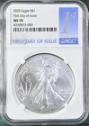 2025 Eagle S$1 MS70 First Day of Release NGC 8350873-083
