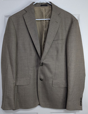 Monte Rosso Blazer Men's 40R Brown 100% Cashmere Lanificio Di Pray