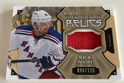 NHL Card-Rick Nash-Mine Relics xxx/125-Black Diamond 2015-16-Rangers