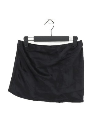 Reformation Damen Minirock S schwarz 100% Seide kurz Mini