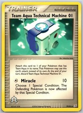 Team Aqua Technical Machine 01 79/95 EX Team Magma vs Team Aqua NM Pokémon TCG
