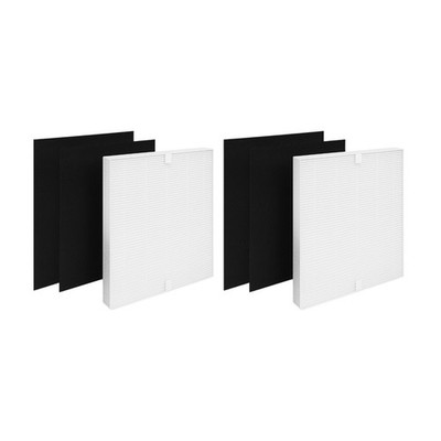 2 Sets, HEPA Carbon Filter Replacement for Coway Air Purifier AP-1512H