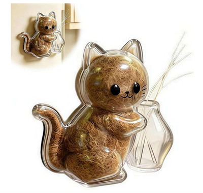 Cat Whisker/Hair Container Magnet,Clear Acrylic Pet Hair Storage Capsule