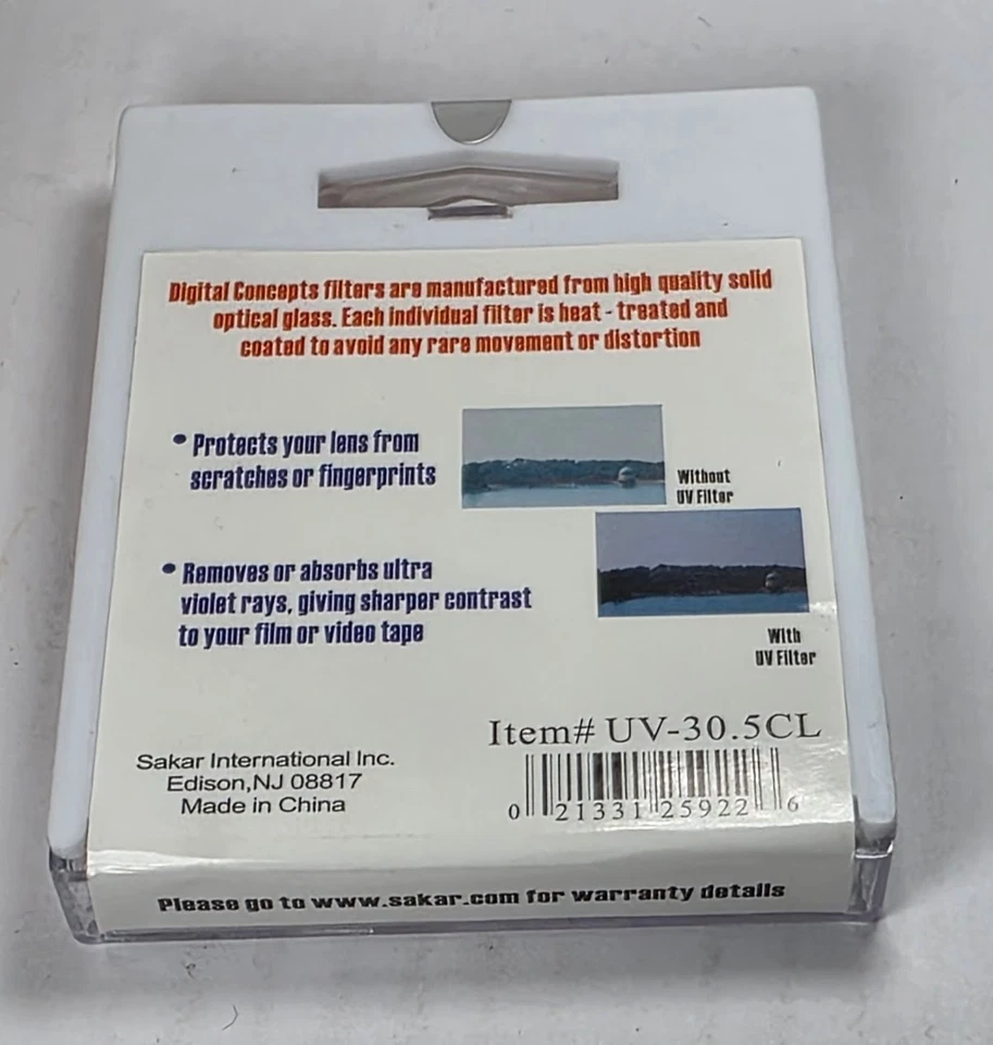 30.5mm Digital Concept UV Glass Lens Protector Safety Filter Guard 30.5 mm E30.5 - Image 3 of 4