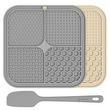 2 Pack Lick Mat for Dogs, Cats  Puppies with Suction Cups