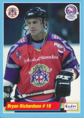 2000-01 UK Sekonda Superleague London Knights #19 BRYAN RICHARDSON