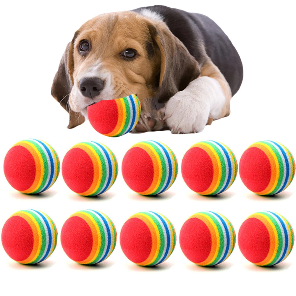 Dog Tennis Balls Pack Puppy Ball Toy Small Set Mini Size Game Pets Chew 1 10pcs