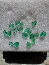 Rare Top Crystal EMERALD, Pear Shape Cut, 3.5mm x 2.5mm, 0.08 Carat