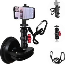 Heavy Duty Suction Cup Mount for Camera with 360 Camera Rotation Ball Head
