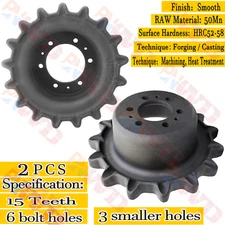 2× Drive Sprocket 15 Teeth 5.75" Deep Fits Bobcat T140 T190 T180 Track 6855724