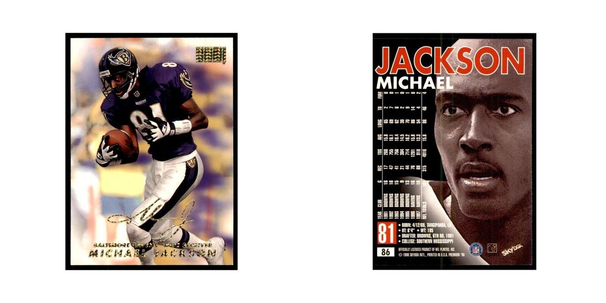 Michael Jackson 1998 SkyBox #86 Football Cards Football Card NM | eBay