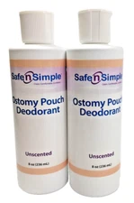 2 Safe n Simple SNS40208 Ostomy Pouch Deodorant ~ Unscented Exp 2027