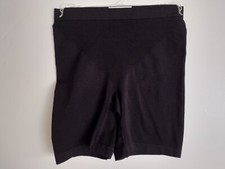 SHORT BRIEF SHAPER SIZE MEDIUM BLACK NYLON SPANDEX MADE IN ITALY NEW