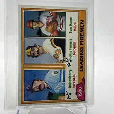 1981 Topps 1980 Leading Firemen Baseball Card #8 NM-Mint FREE SHIPPING